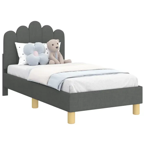 Okvir kreveta za malu djecu s naslonom Tamnosiva 70 x 140 cm - Tamnosiva 70 x 140 cm Cijena