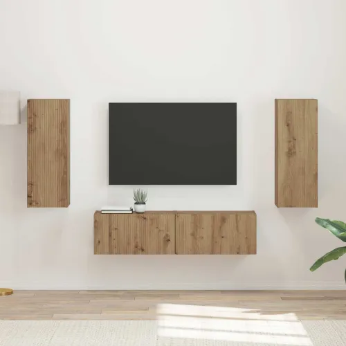 Set TV komoda 2 kom. Umjetnički hrast Konstruirano drvo - hrast artisan Cijena