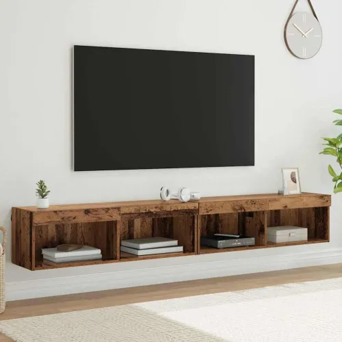 Set TV komoda 2 kom. Staro drvo Konstruirano drvo - Staro drvo 100 cm 2 Cijena