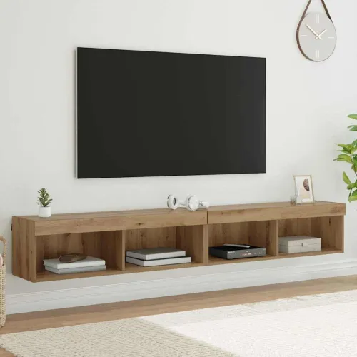 Set TV komoda 2 kom. Umjetnički hrast Konstruirano drvo - hrast artisan 100 cm 2 Cijena