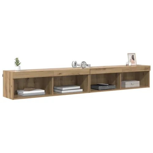 Set TV komoda 2 kom. Umjetnički hrast Konstruirano drvo - hrast artisan 100 cm 2 Cijena