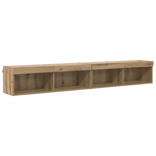Set TV komoda 2 kom. Umjetnički hrast Konstruirano drvo - hrast artisan 100 cm 2 Cijena