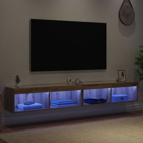 Set TV komoda 2 kom. Umjetnički hrast Konstruirano drvo - hrast artisan 100 cm 2 Cijena