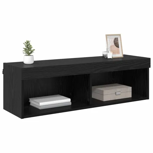 TV zidni ormar 100 x 30 x 30 cm Crni hrast Konstruirano drvo - Crni hrast 100 cm 1 Cijena