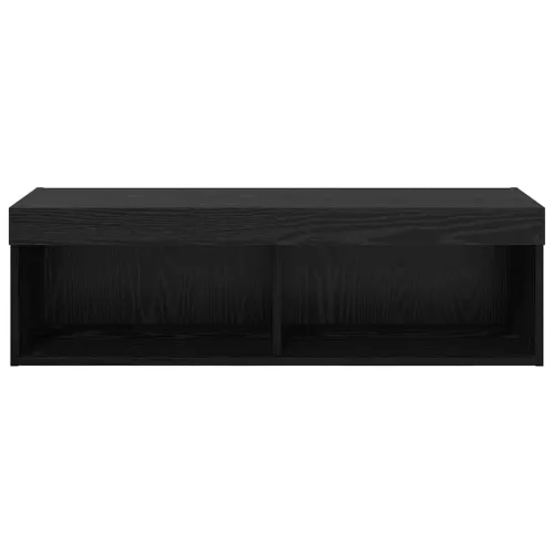 TV zidni ormar 100 x 30 x 30 cm Crni hrast Konstruirano drvo - Crni hrast 100 cm 1 Cijena