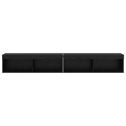 Set TV komoda 2 kom. Crni hrast Konstruirano drvo - Crni hrast 100 cm 2 Cijena