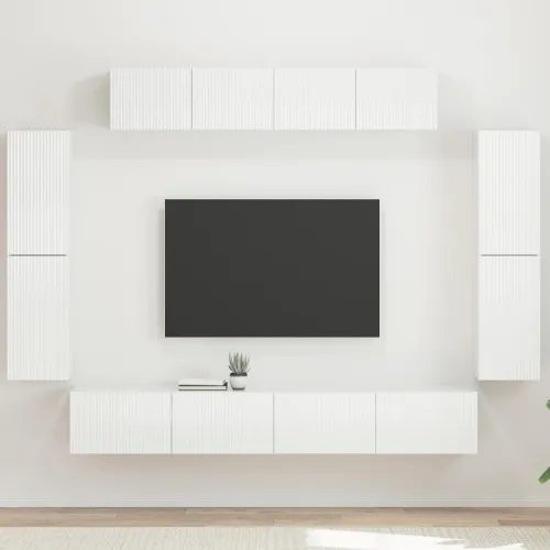 TV ormar 8 kom. Visoki sjaj bijela - Visoko sjajno bijela Cijena