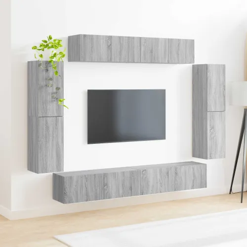 TV ormar 8 kom. Siva Sonoma - Sivi hrast sonoma Cijena