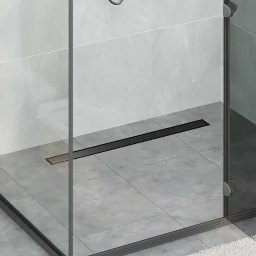 Tuš kanal 2-u-1 sa 360° sifonom Crna 80 cm Nehrđajući čelik 304 - 80 cm Crna Cijena