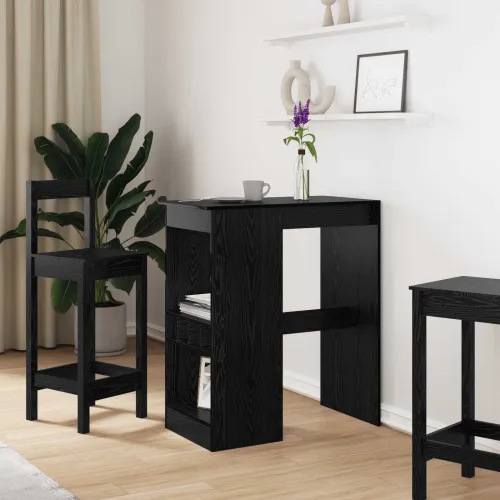 Stol za bar 90 x 47.5 x 103.5 cm Konstruirano drvo Crni hrast - Crni hrast Cijena