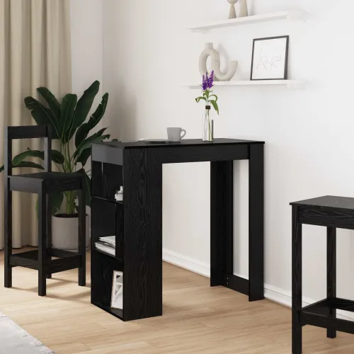 Stol za bar 102 x 50 x 103,5 cm Konstruirano drvo Crni hrast - Crni hrast Cijena