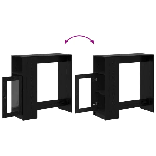 Stol za bar 101 x 40 x 103,5 cm Konstruirano drvo Crni hrast - Crni hrast Cijena