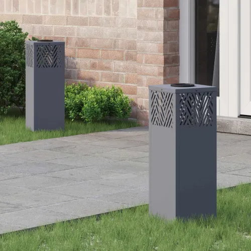 Solarna LED svjetlost za stazu 2 kom. Topla bijela - 18 x 18 x 50 cm Antracit Cijena