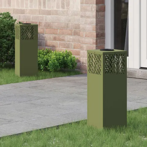 Solarna LED svjetlost za stazu 2 kom. Topla bijela - 18 x 18 x 50 cm Maslinovo zelena Cijena