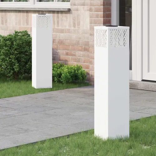 Solarna LED svjetlost za stazu 2 kom. Topla bijela - 18 x 18 x 80 cm Bijelo Cijena