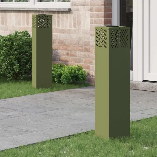 Solarna LED svjetlost za stazu 2 kom. Topla bijela - 18 x 18 x 80 cm Maslinovo zelena Cijena