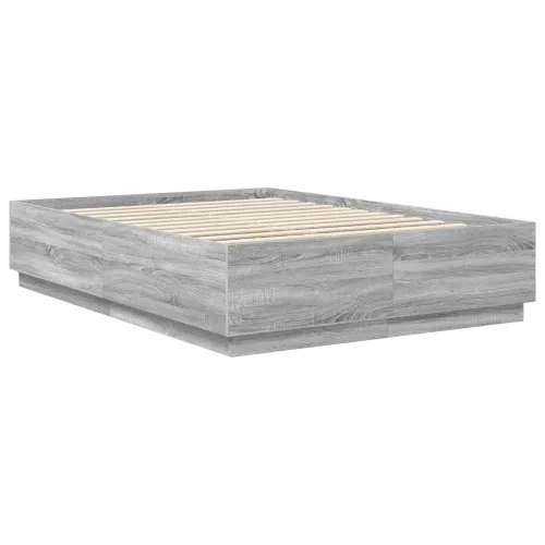 Okvir za krevet s LED trakama Siva Sonoma 160 x 200 cm - Sivi hrast sonoma 160 x 200 cm Cijena