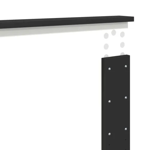 Okvir za krevet Crna 150 x 200 cm Konstruirano drvo - Crna 150 x 200 cm Cijena