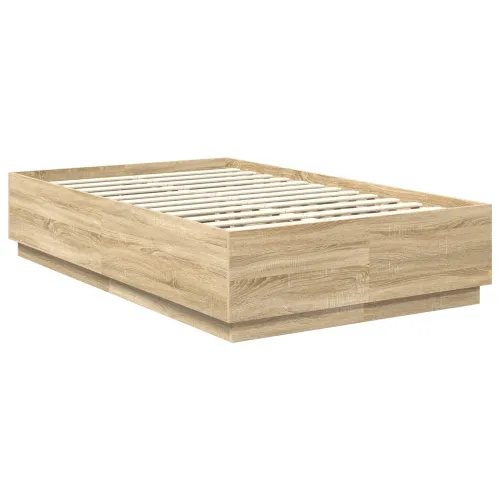 Okvir za krevet s LED trakama Sonoma hrast 135 x 190 cm - sonoma hrast 135 x 190 cm Cijena