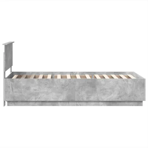 Okvir za krevet s LED trakama Betonski sivi 100 x 200 cm - Beton siva 100 x 200 cm Cijena