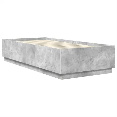 Okvir za krevet s LED trakama Betonski sivi 100 x 200 cm - Beton siva 100 x 200 cm Cijena