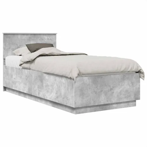 Okvir za krevet s LED trakama Betonski sivi 70 x 190 cm - Beton siva 75 x 190 cm Cijena