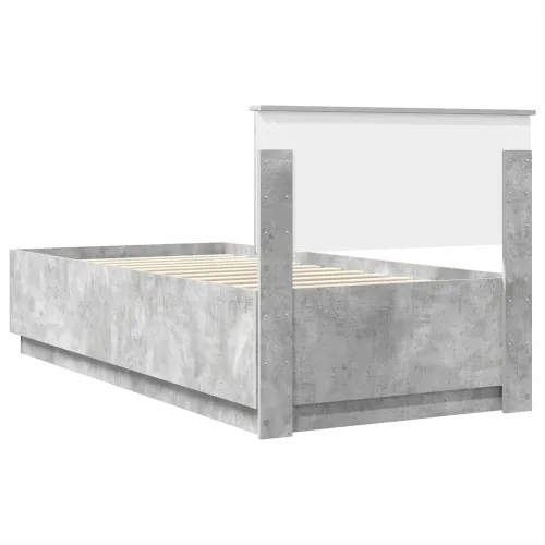 Okvir za krevet s LED trakama Betonski sivi 70 x 190 cm - Beton siva 75 x 190 cm Cijena