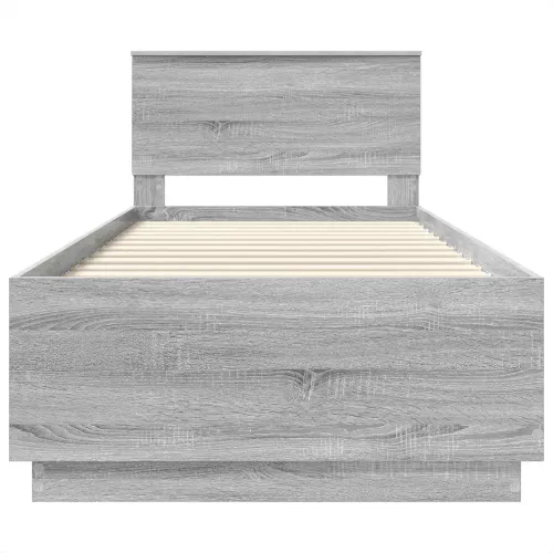 Okvir za krevet Siva Sonoma 70 x 190 cm Konstruirano drvo - Sivi hrast sonoma 75 x 190 cm Cijena