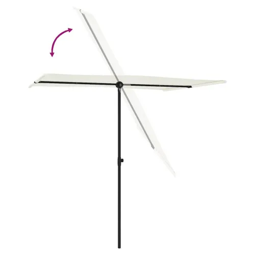 Vrtni suncobran s aluminijskim stupom 2 x 1,5 m pješčano bijeli - Pijesak bijela 200 x 150 cm 1 Pijesak bijela Cijena