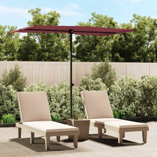 Vrtni suncobran s aluminijskim stupom 2 x 1,5 m bordo - Bordo crvena 200 x 150 cm Cijena