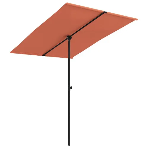 Vrtni suncobran s aluminijskim stupom 2 x 1,5 m terakota - Terakota 200 x 150 cm Cijena