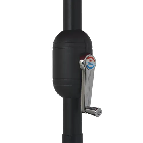 Vrtni suncobran s metalnim stupom 390 cm antracit - Antracit Cijena