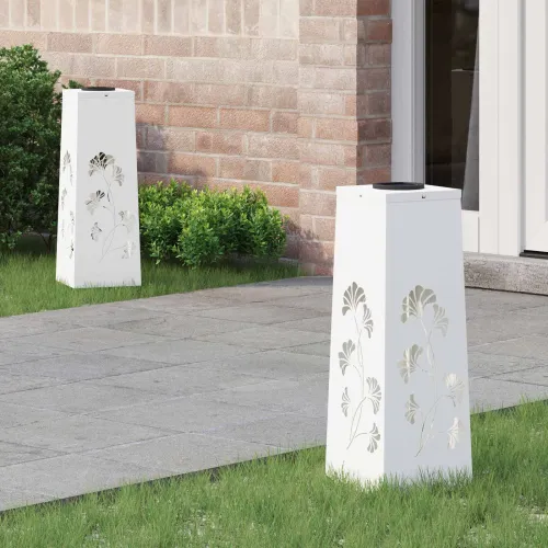 Solarna LED svjetlost za stazu 2 kom. Topla bijela - 18 x 18 x 50 cm Bijeli Uzorak grane Cijena