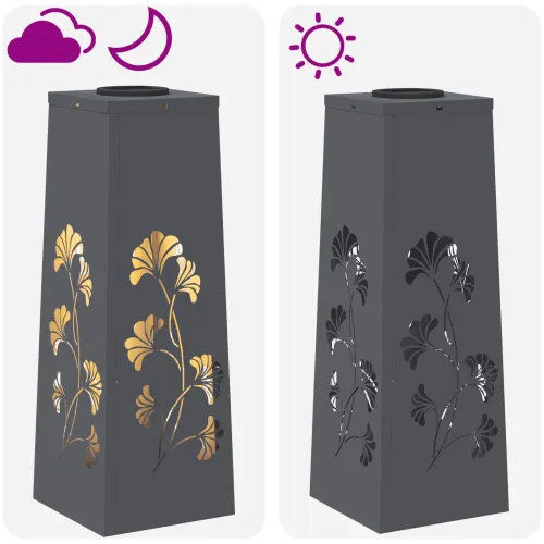 Solarna LED svjetlost za stazu 2 kom. Topla bijela - 18 x 18 x 50 cm Antracit Uzorak grane Cijena
