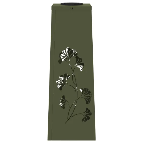 Solarna LED svjetlost za stazu 2 kom. Topla bijela - 18 x 18 x 50 cm Maslinovo zelena Uzorak grane Cijena
