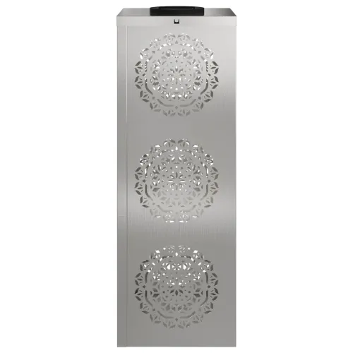 Solarna LED svjetlost za stazu 2 kom. Topla bijela - 18 x 18 x 50 cm Nehrđajući čelik Uzorak kruga Cijena