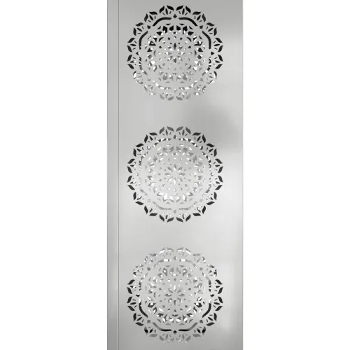Solarna LED svjetlost za stazu 2 kom. Topla bijela - 18 x 18 x 50 cm Galvanizirani čelik Uzorak kruga Cijena