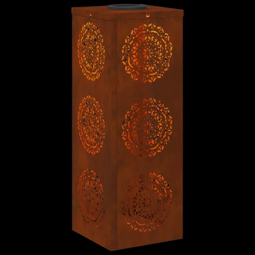 Solarna LED svjetlost za stazu 2 kom. Topla bijela - 18 x 18 x 50 cm Otporni čelik Uzorak kruga Cijena