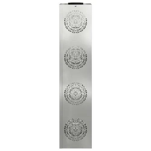 Solarna LED svjetlost za stazu 2 kom. Topla bijela - 18 x 18 x 80 cm Galvanizirani čelik Uzorak kruga Cijena