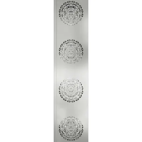 Solarna LED svjetlost za stazu 2 kom. Topla bijela - 18 x 18 x 80 cm Galvanizirani čelik Uzorak kruga Cijena