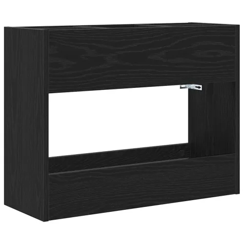 Stalak za kišobran Crni hrast 65 x 24 x 50 cm Konstruirano drvo - Crni hrast Cijena