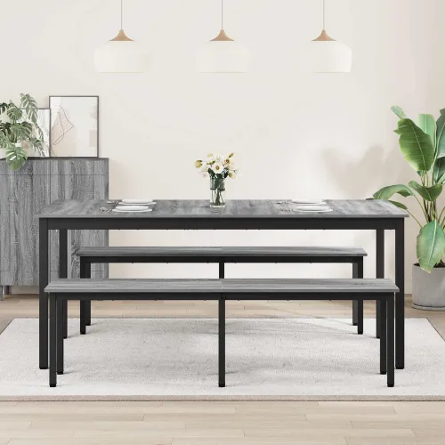 Blagovaonski stolovi 180 x 90 x 75 cm Konstruirano drvo - Sivi hrast sonoma 180 x 90 x 75 cm Cijena