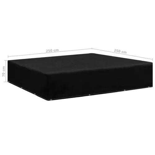 Navlaka za vrtni namještaj s 12 ušica 250 x 250 x 70 cm - 250 x 250 x 70 cm 1 Cijena