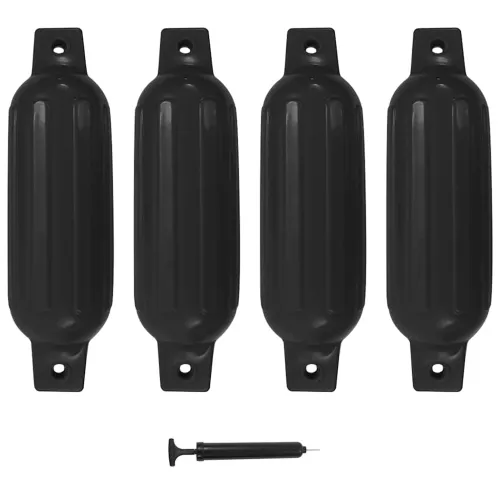 Bokobrani za brod 4 kom crni Ø 11 x 40 cm PVC - Crna Ø 11 x 40 cm 4 Cijena