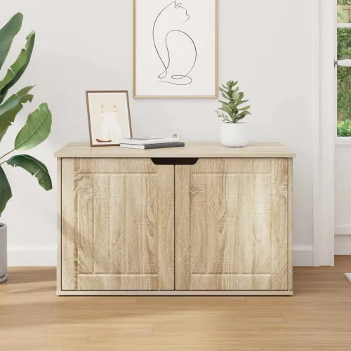 Mačja Kuća Sonoma 85 x 55 x 50,5 cm Konstruirano drvo - sonoma hrast Cijena