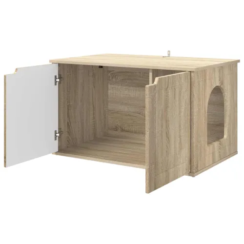 Mačja Kuća Sonoma 85 x 55 x 50,5 cm Konstruirano drvo - sonoma hrast Cijena