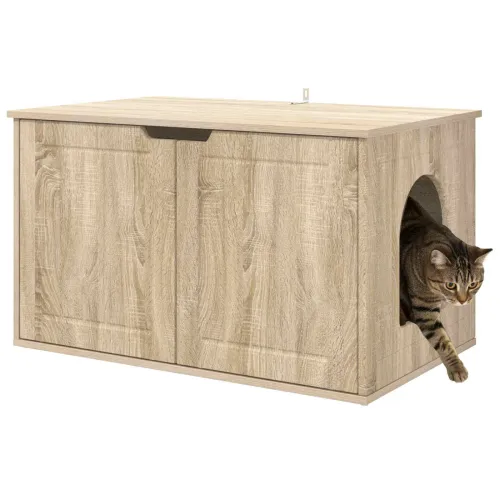 Mačja Kuća Sonoma 85 x 55 x 50,5 cm Konstruirano drvo - sonoma hrast Cijena