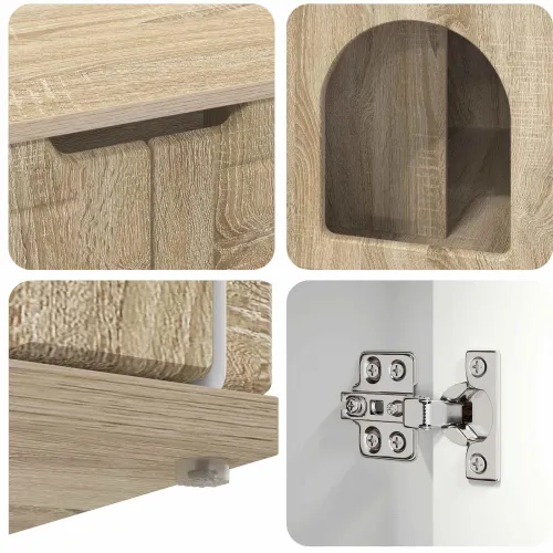 Mačja Kuća Sonoma 85 x 55 x 50,5 cm Konstruirano drvo - sonoma hrast Cijena