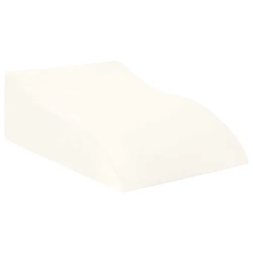 Jastučić za noge 68 x 40 x 21,5 cm PU pjena Bijela - Bijela 22 cm Cijena
