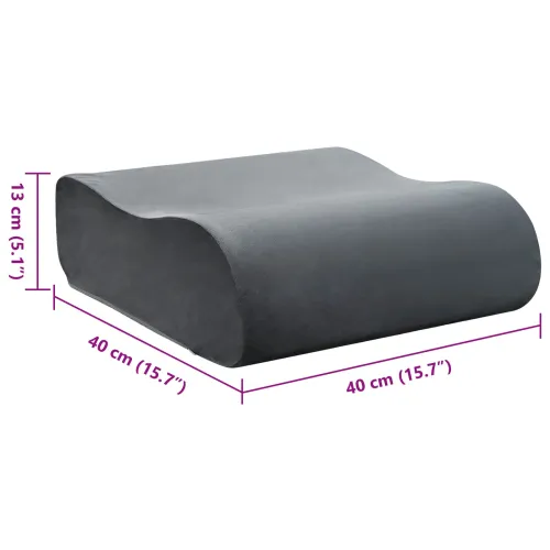 Jastuk za sjedalo Jednobojno Siva 40 x 40 x 13 cm PU pjena - Siva Cijena